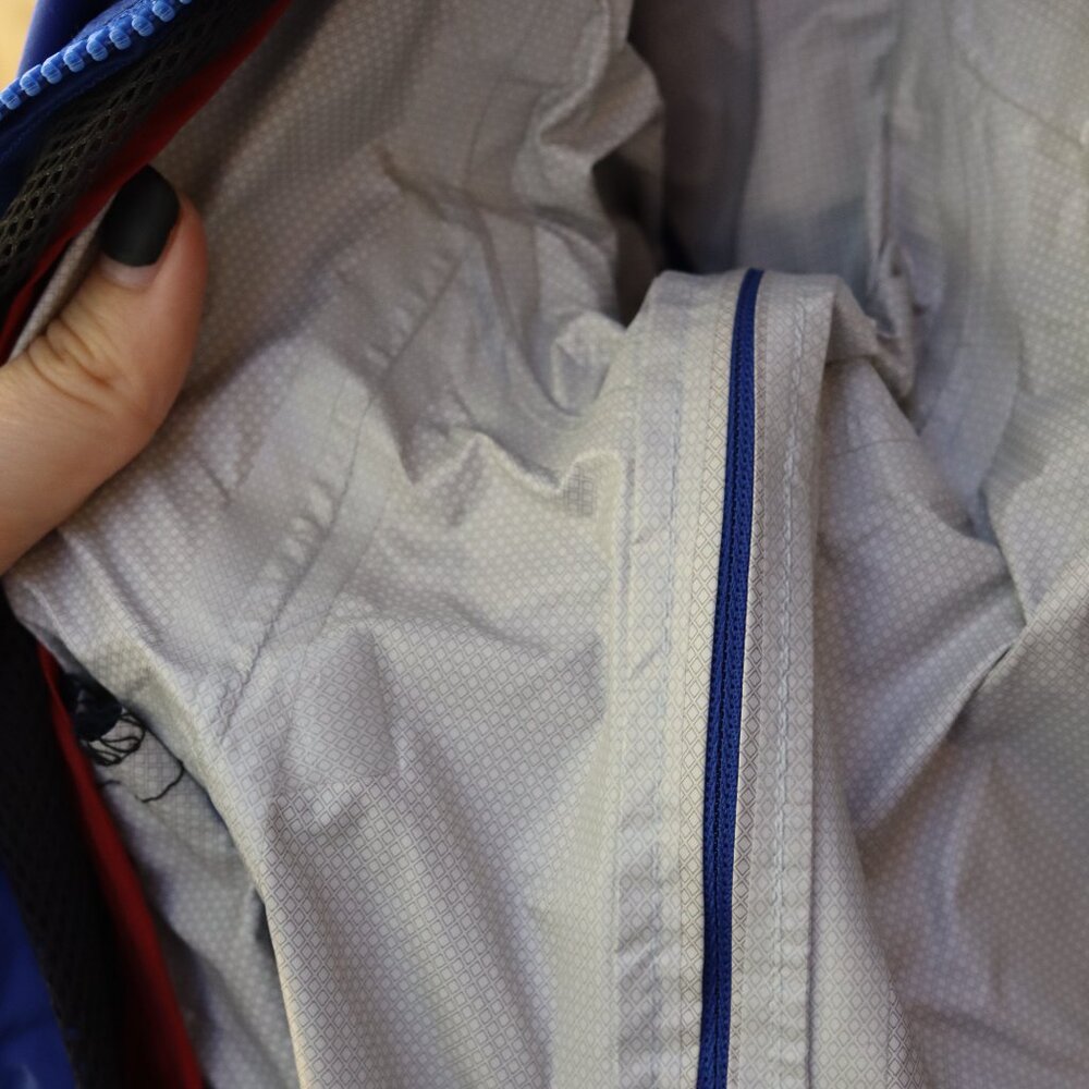 Marmot Works Precip Blue Hooded Waterproof Rain Jacket Women’s Size Small - Picture 6 of 10